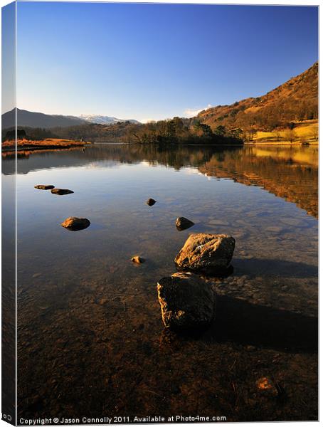 Calmness At Rydalwater Canvas Print by Jason Connolly