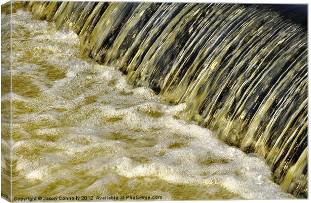 Water falling, River Lune Canvas Print by Jason Connolly
