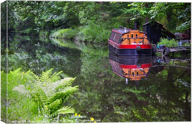 Canal Reflections Canvas Print by Jason Connolly