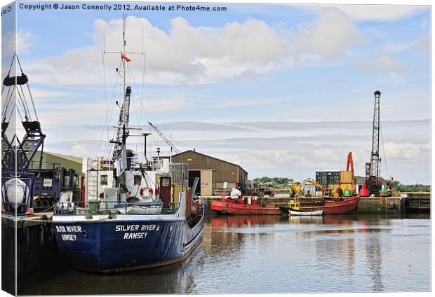 Glasson Dock Canvas Print by Jason Connolly