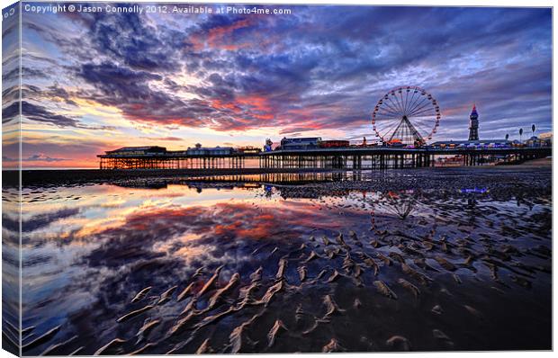 Blackpool Illuminates Canvas Print by Jason Connolly