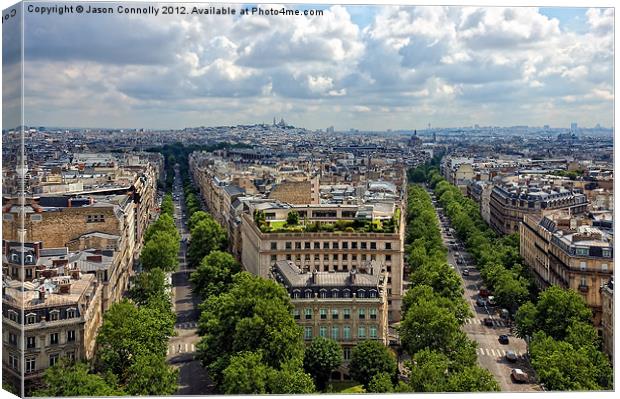 Views Of Paris Canvas Print by Jason Connolly
