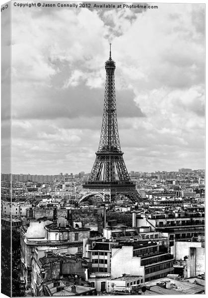 Eiffel Tower, Paris Canvas Print by Jason Connolly