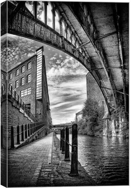 Rochdale canal, Manchester Canvas Print by Jason Connolly