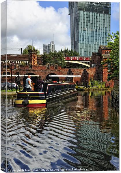 Bridgewater Canal, manchester Canvas Print by Jason Connolly