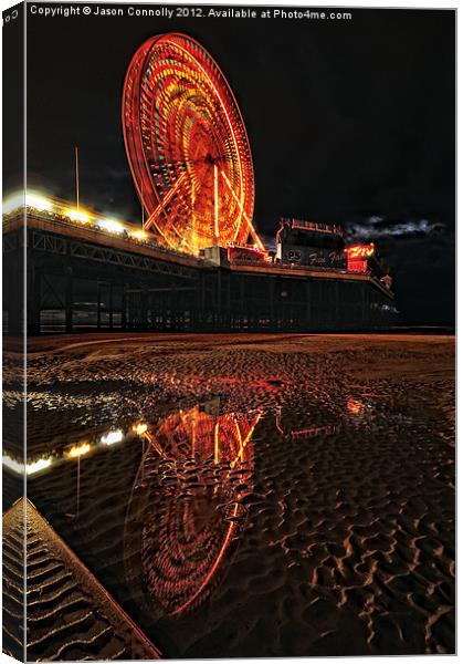 Central pier, Blackpool Canvas Print by Jason Connolly