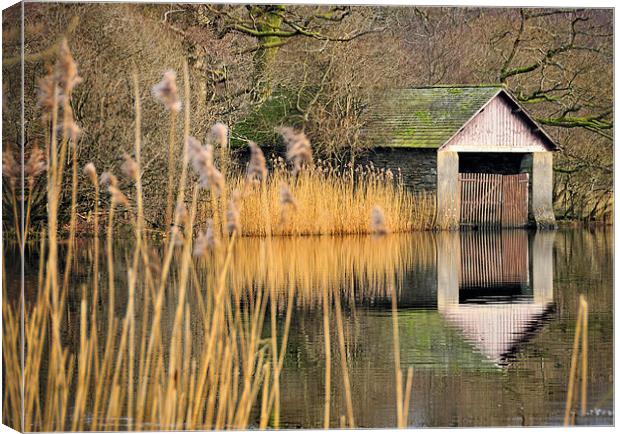 Rydalwater Boathouse Canvas Print by Jason Connolly