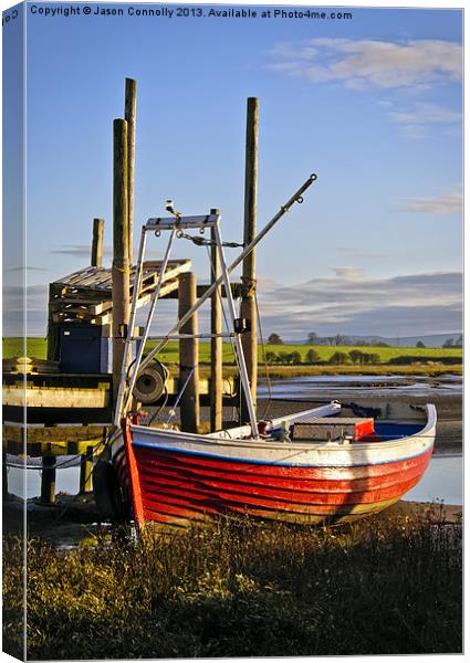 Boat At Skippool Canvas Print by Jason Connolly