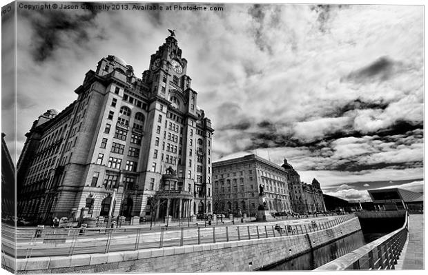 The Three Graces, Liverpool Canvas Print by Jason Connolly