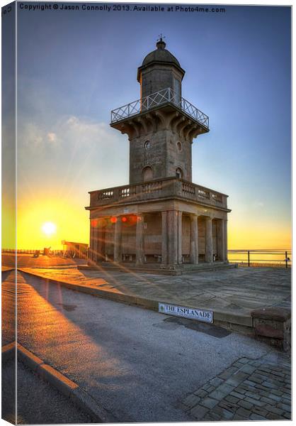 Fleetwood Lower Lighthouse Canvas Print by Jason Connolly