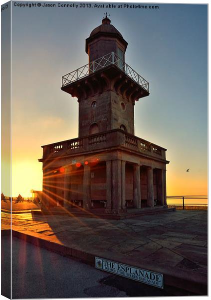 The Beach Lighthouse Canvas Print by Jason Connolly