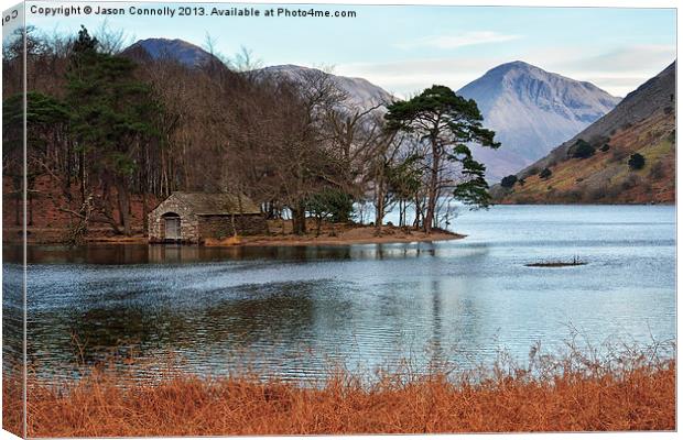 Wastwater Boathouse Canvas Print by Jason Connolly