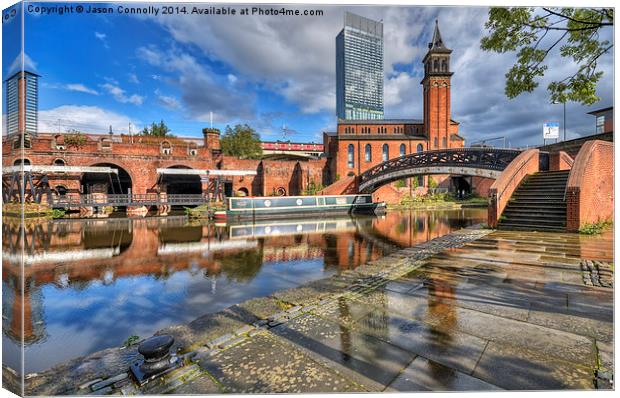  Castlefield Reflections Canvas Print by Jason Connolly