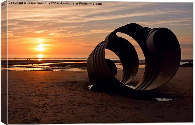  The Sunset Shell Canvas Print by Jason Connolly