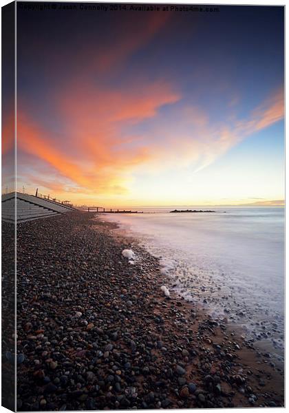  Fylde Coast Sunset Canvas Print by Jason Connolly