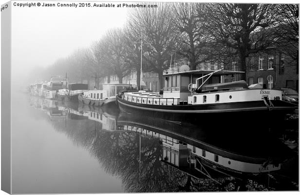 Misty Brugge Canvas Print by Jason Connolly