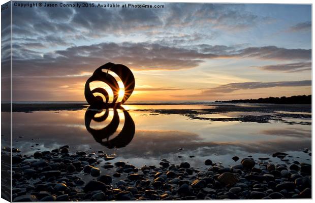  Mary's Shell, Cleveleys Canvas Print by Jason Connolly