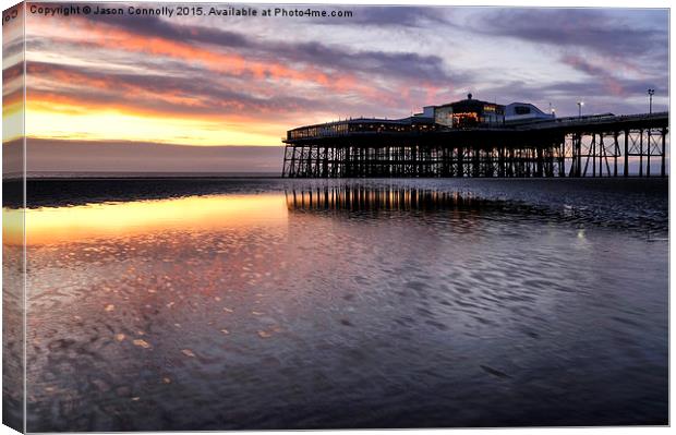  North Pier Sunset Canvas Print by Jason Connolly