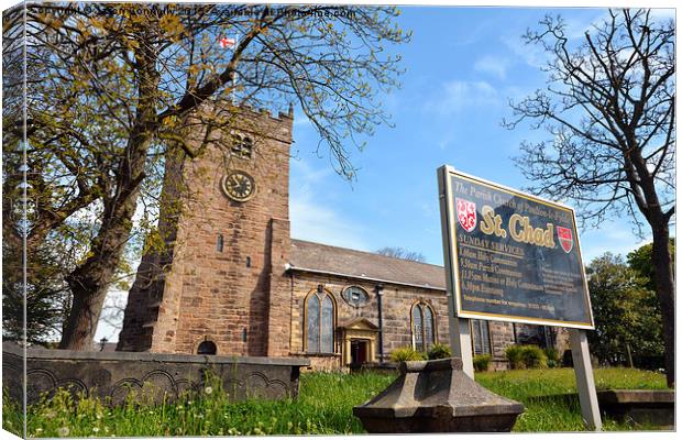  St Chad' Church, Poulton Canvas Print by Jason Connolly