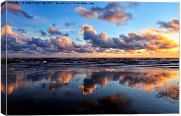  Blackpool Reflections Canvas Print by Jason Connolly