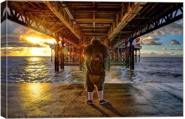 The Under Pier man Canvas Print by Jason Connolly