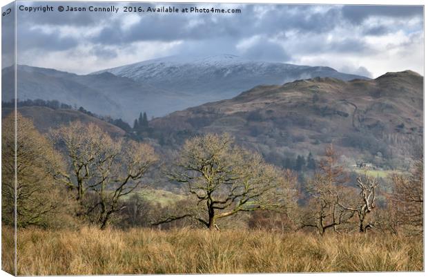 Little Langdale Views Canvas Print by Jason Connolly