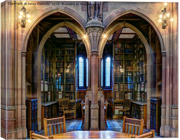 Rylands Library, manchester Canvas Print by Jason Connolly