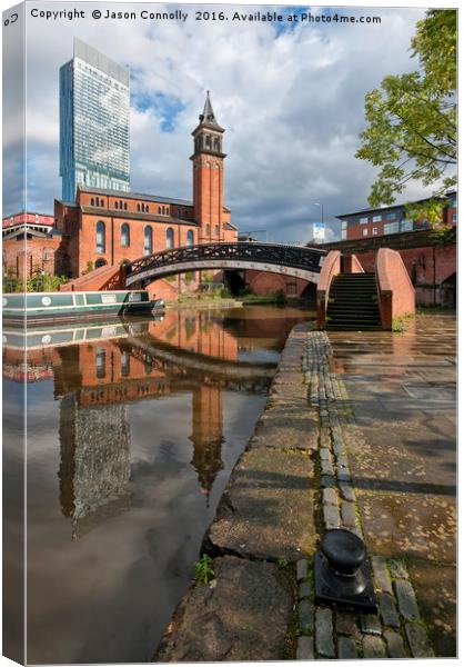 Castlefield, Manchester Canvas Print by Jason Connolly