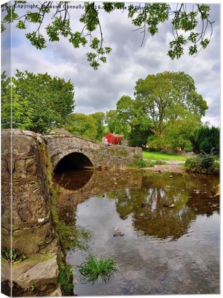 Malham Beck Reflections Canvas Print by Jason Connolly