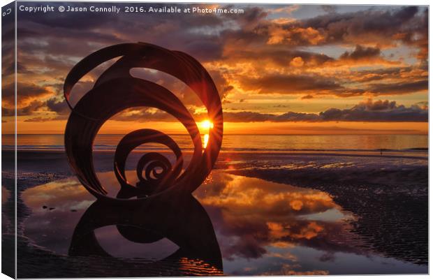 Mary's Shell At Sunset Canvas Print by Jason Connolly
