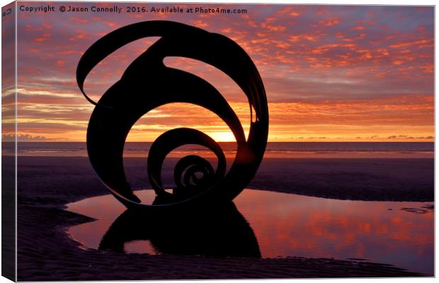 Mary's Shell, Cleveleys Canvas Print by Jason Connolly