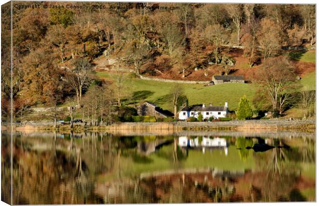 Rydalwater Reflections Canvas Print by Jason Connolly