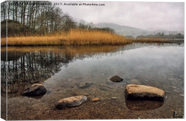 Moody Elterwater Canvas Print by Jason Connolly