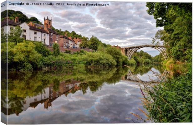 Ironbridge Reflections Canvas Print by Jason Connolly