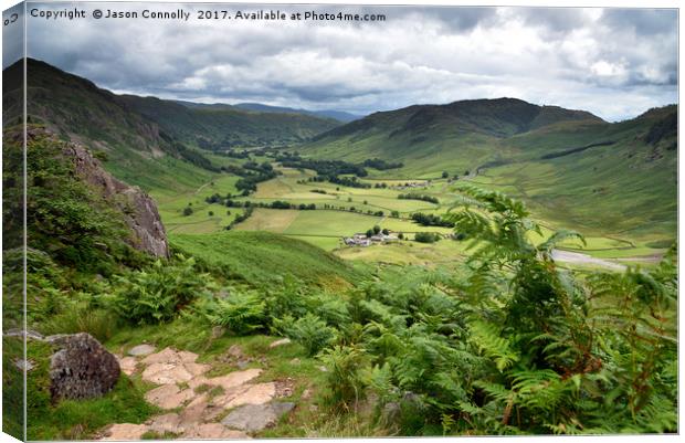 Great Langdale Valley Canvas Print by Jason Connolly