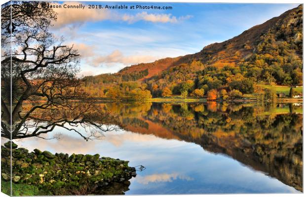 Rydalwater, Lake district. Canvas Print by Jason Connolly