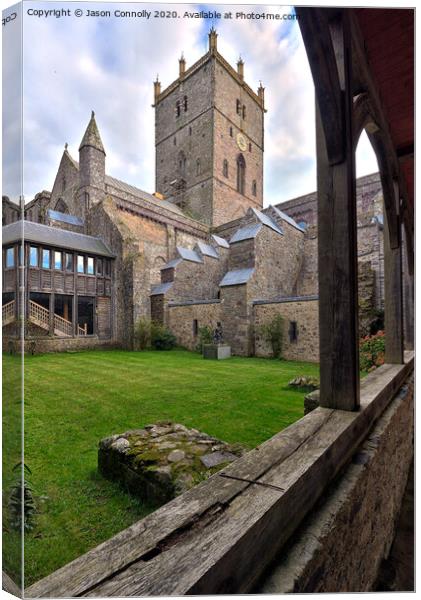 St David's Cathedral. Canvas Print by Jason Connolly