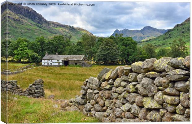 Little Langdale Valley Canvas Print by Jason Connolly