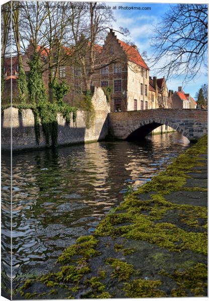 Canals of Bruges. Canvas Print by Jason Connolly