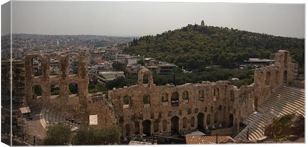 Looking South West from the Acropolis Canvas Print by Tom Gomez