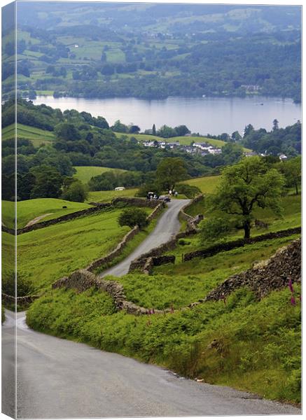 The way to Ambleside Canvas Print by Tom Gomez