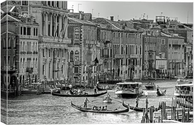 Messing about in boats - B&W Canvas Print by Tom Gomez