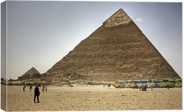 Jolly Boys Outing to Giza Canvas Print by Tom Gomez