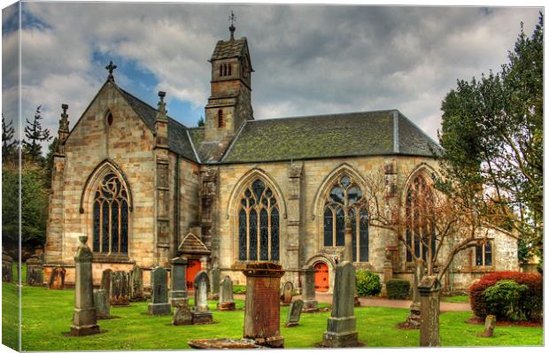The Kirk of Calder Canvas Print by Tom Gomez