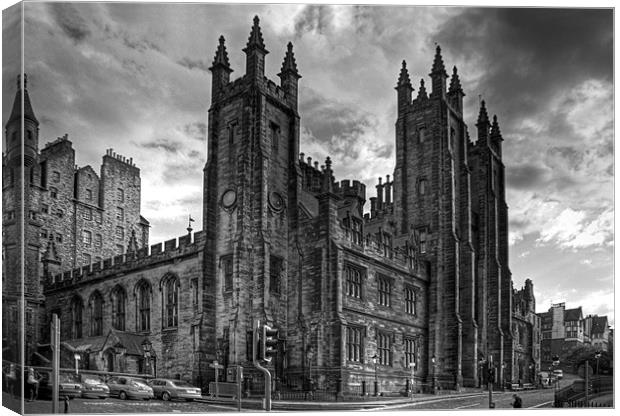 School of Divinity - B&W Canvas Print by Tom Gomez