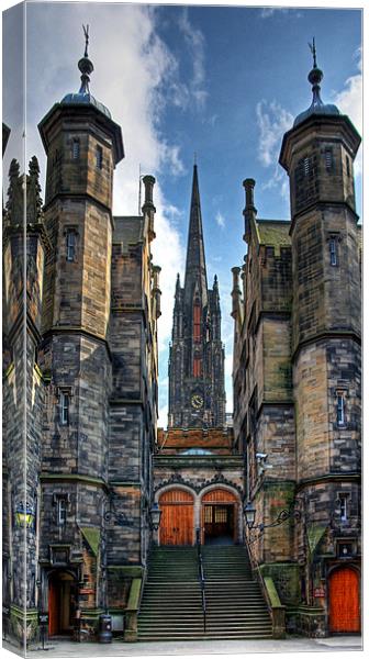 New College and The Hub Canvas Print by Tom Gomez