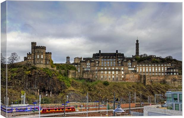 On top of Calton Hill Canvas Print by Tom Gomez