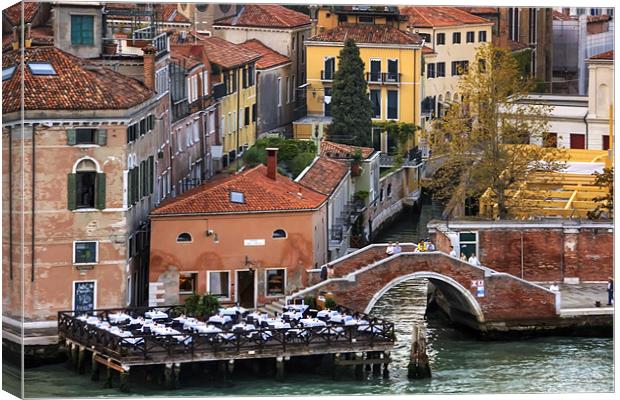 Ristorante Lineadombra Canvas Print by Tom Gomez