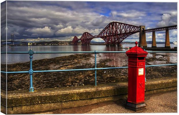 The Post Box on the Promenade Canvas Print by Tom Gomez