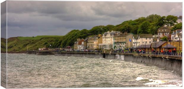 A Grey Day in Filey Canvas Print by Tom Gomez